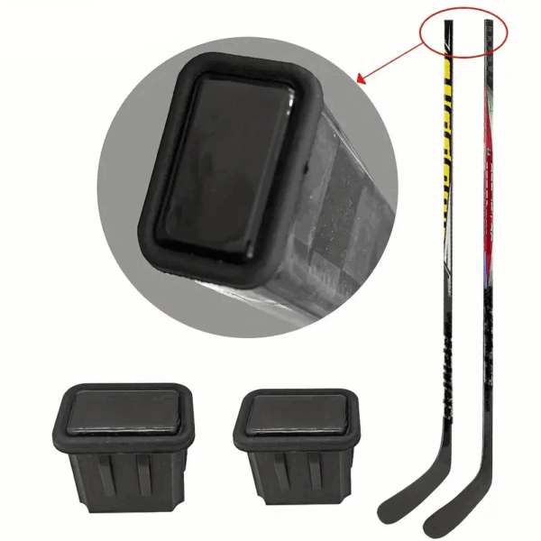 End cap hockey stick